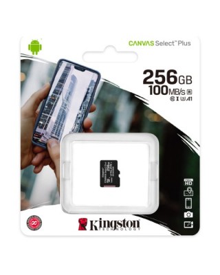 Карта памяти MicroSDXC 256GB Kingston Class 10 Canvas Select Plus A1 (100 Mb/s) без адаптера