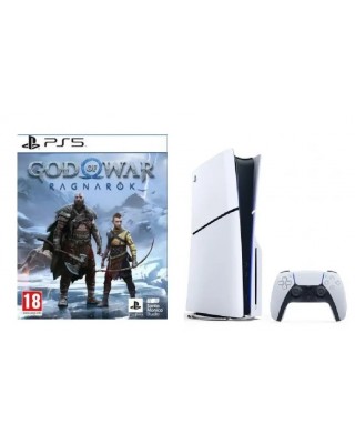 Игровая консоль Sony PlayStation 5 (PS5) Slim + God of War Ragnarok Диск (русская версия)